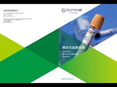 Διάλεξη αίματος υπό κενό EDTA σωλήνα με μωβ καπάκι 1 ml - 10 ml