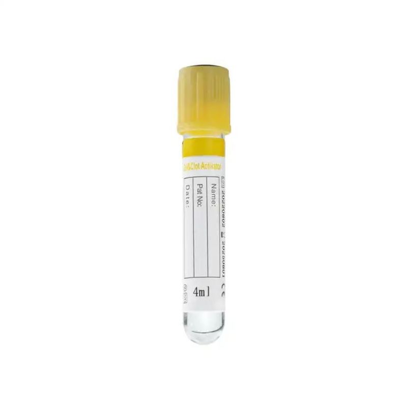 Yellow 13*75mm Glass Separation Gel Vacuum Blood Collection Tube 1-10ml Capacity
