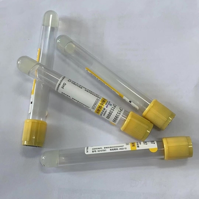 5ml ιατρική μίας χρήσης κενή κίτρινη επικεφαλής κάλυψη σωλήνων συλλογής αίματος