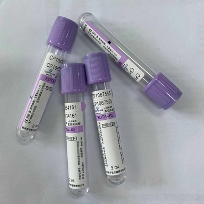 Ιατρική Edta K2 K3 Lavender συλλογής αίματος προσαρμοσμένη σωλήνας επικεφαλής κάλυψη