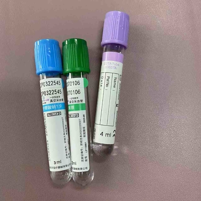Μπλε τοπ γυαλί πλαστικό 1.8ml πλάσματος σωλήνων κιτρικού άλατος νατρίου - 8ml