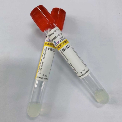 5ml πορτοκαλής ΚΑΠ ενεργοποιητών θρόμβων ορός σωλήνων που συλλέγει τη δοκιμή