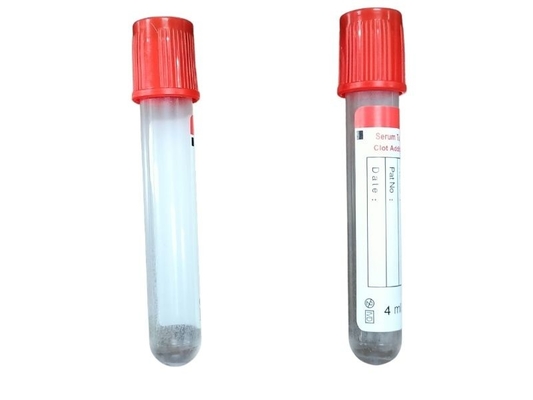 Vacuum Blood Collection Tube Κόκκινο Απλό Χωρίς Διαθέσιμο Πρόσθετο 13*75mm