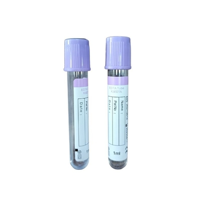 Ιατρικό EDTA Blood Collection Tube Glass PET Vacuum K2 K3 For Hospital