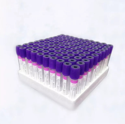 Ιατρική EDTA γυαλιού αναλωσίμων Lavender K2 K3 της PET σωλήνων μίας χρήσης κενή συλλογή αίματος