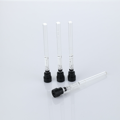 Μαύρος 8x120mm 1.28ml γυάλινος κενός σωλήνας ESR για συλλογή αίματος με κιτρικό νάτριο