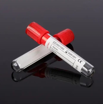 Ιατρικό νοσοκομειακό ορό 1-10ml γυάλινο PET εξέταση αίματος Κόκκινο κενό Συλλογή αίματος απλό σωλήνα χωρίς πρόσθετα